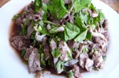 คำอธิบาย: Lao Food - Laap Beef
