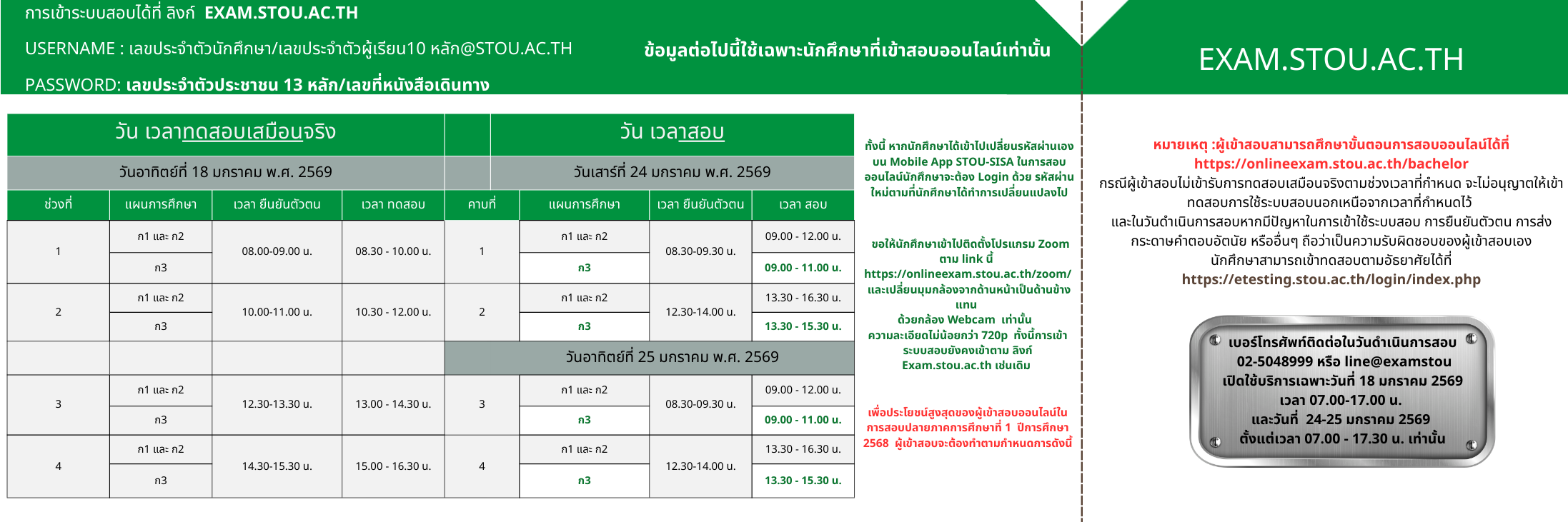 ผลการสอบ